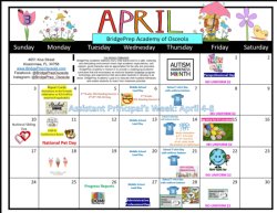 April Calendar